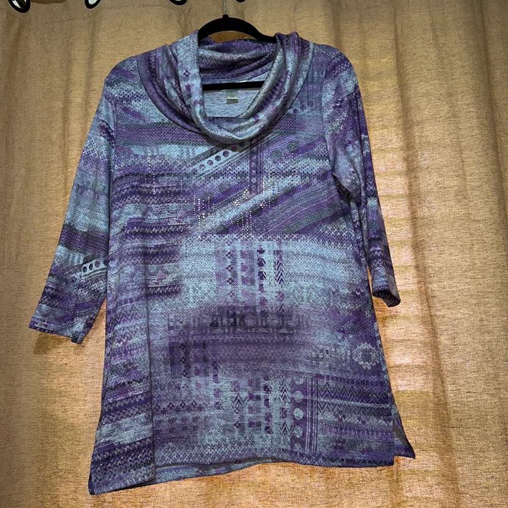 Christopher & Banks Cowl Neck Tunic PL